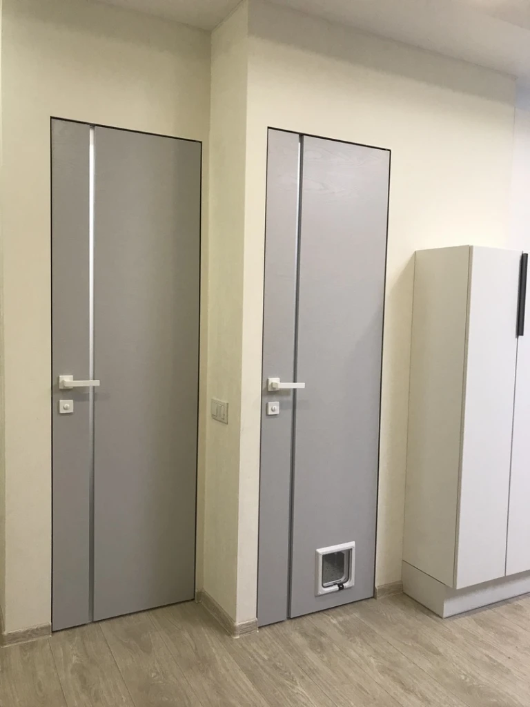 межкомнатные двери без наличников с установкой вровень со стеной