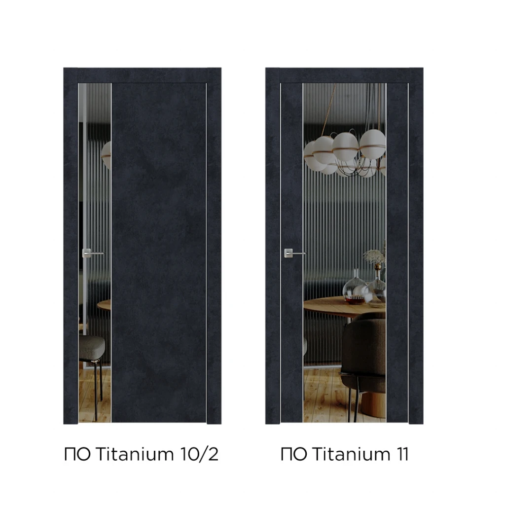 модель Titanium 10 с узким вертикальным стеклом