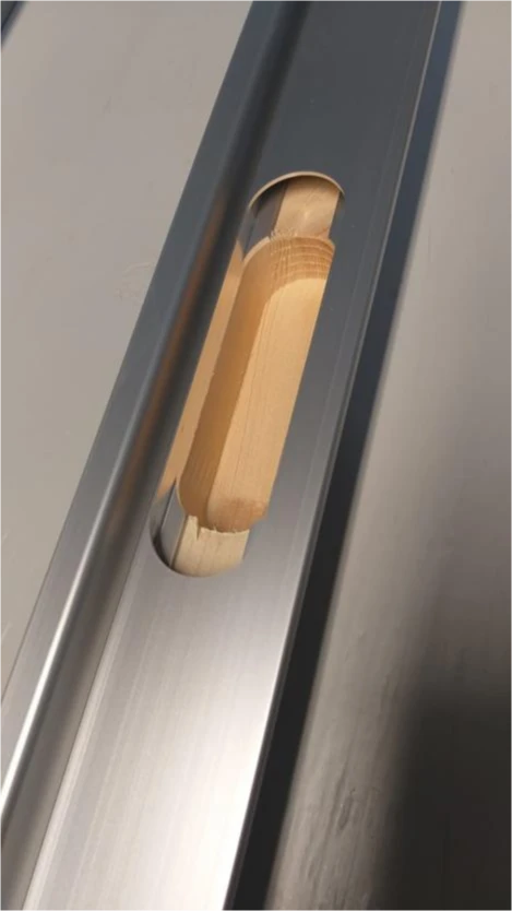 Конструкция алюминиевого короба для скрытых дверей